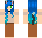 old fashioned blue cat girl