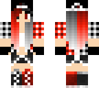 Red and Black Girl | Minecraft Skin