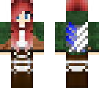 red haired survey corps girl
