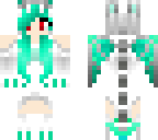 teal dragon girl