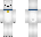 white basic dog 3 pixel arm
