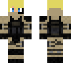 american gold hair desrt soldier