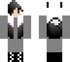 black and white wolf girl
