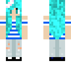 blue haired girl