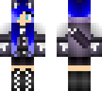 blue haired huntress