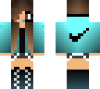 blue nike girl