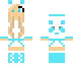 blue panda girl