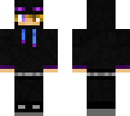 boy in enderman suit