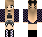 checkered black and purple