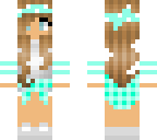 mint plaid girl