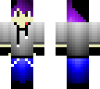 purple hair boy