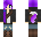 purple wolf girl