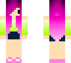 cute pink hair girl