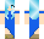 blue dress