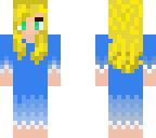 blue dressed girl