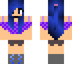 blue haired girl