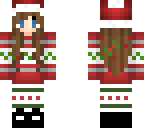 christmas girl brown hair