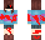 evil frisk with blood