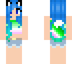 fox gurl blue hair