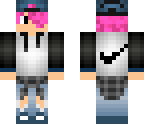 pink haired boy