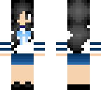 black haired school girl