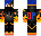 blu hair fire guy