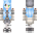blue haired girl