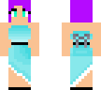 purple bob dress girl