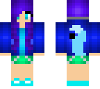 blue werewolf girl