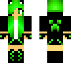 creeper girl cat hoodie