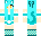 cyan cat maid