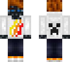 enderman white fire hoodie