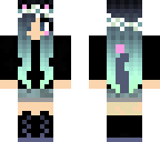 flower wolf girl