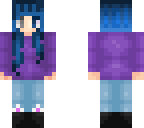 krista with blue hair