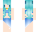 blue bikini