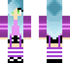blue haired girl
