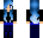 blue haired girl