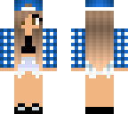 blue plaid girl