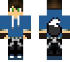 blue werewolf kid