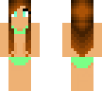 green bikini girl