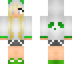 green panda girl