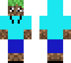 hoodie grass block dude