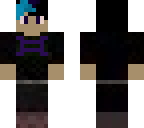 man with blue hair