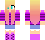 ombre and purple striped shirt