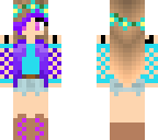 pink purple and blue girl