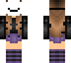 purple and black masked girl
