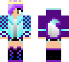 purple blue princess