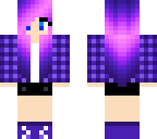 purple wolf becomes a casual girl