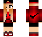 red nike girl