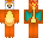 tails in charizard onesie